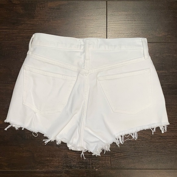 Agolde Parker Denim Short in White size 24 - Picture 2 of 4
